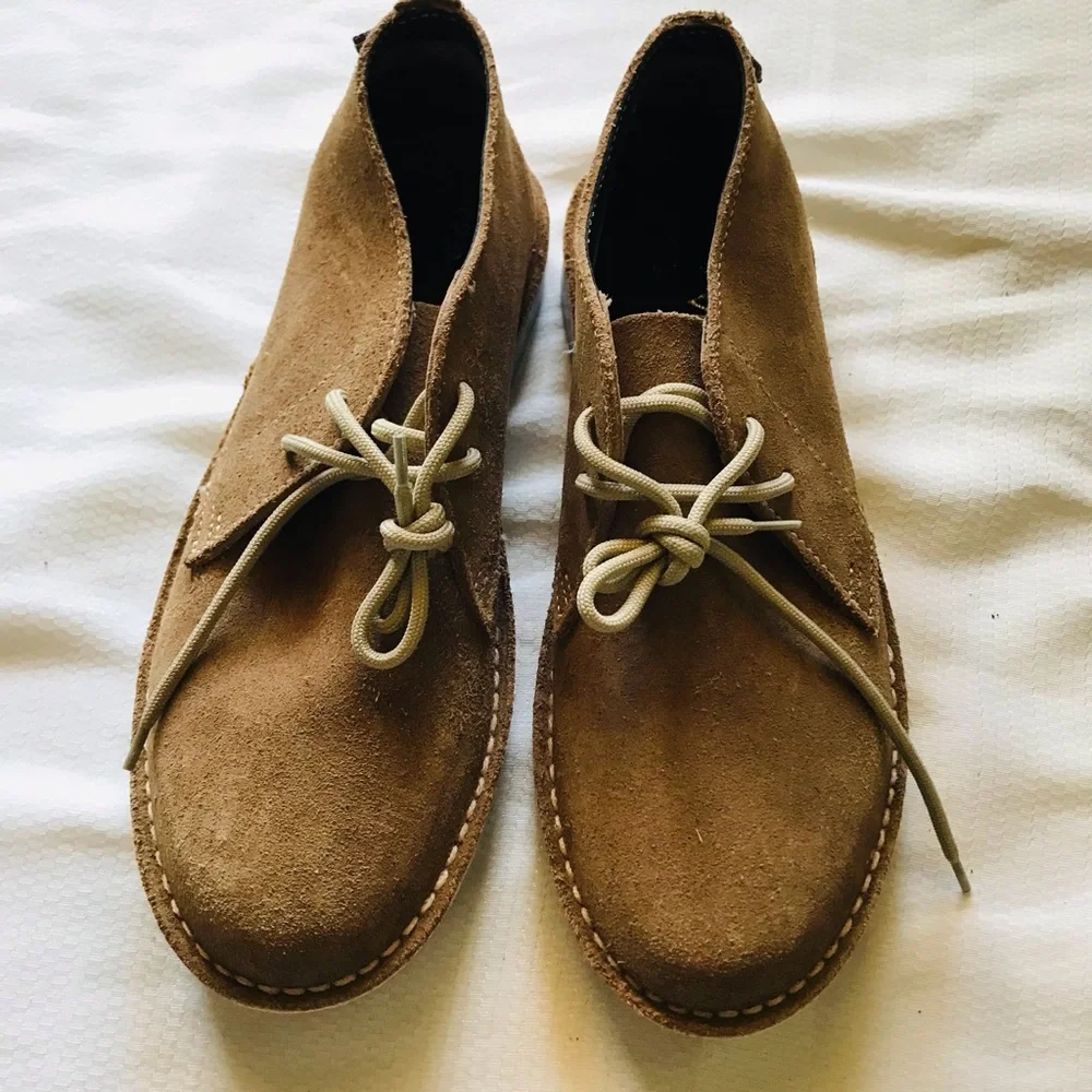 VELDSKOEN Men's Tan Suede Shoes